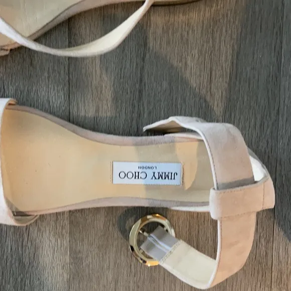 Jimmy Choo suede flats with box and dust bag
