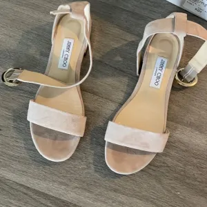 Jimmy Choo suede flats with box and dust bag