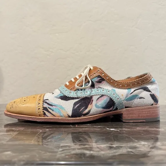 John Fluevog Brandenburg Light Cap Toe Brogue Loafers