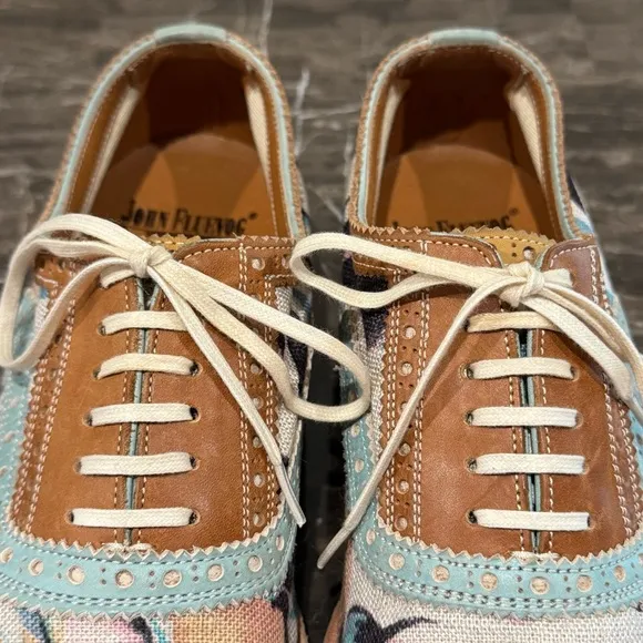 John Fluevog Brandenburg Light Cap Toe Brogue Loafers