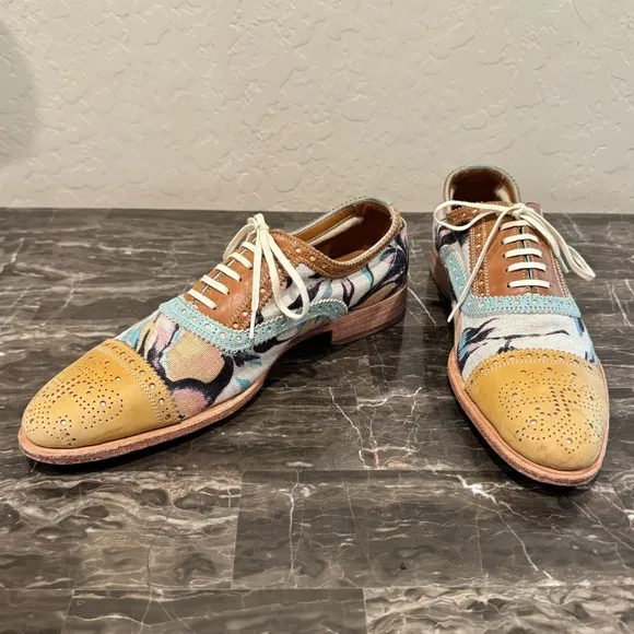 John Fluevog Brandenburg Light Cap Toe Brogue Loafers