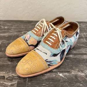 John Fluevog Brandenburg Light Cap Toe Brogue Loafers