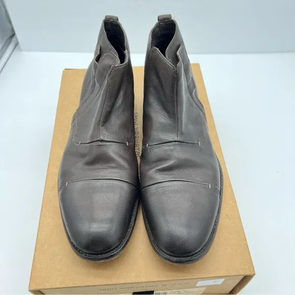 John Varvatos Side Zip Leather Boots
