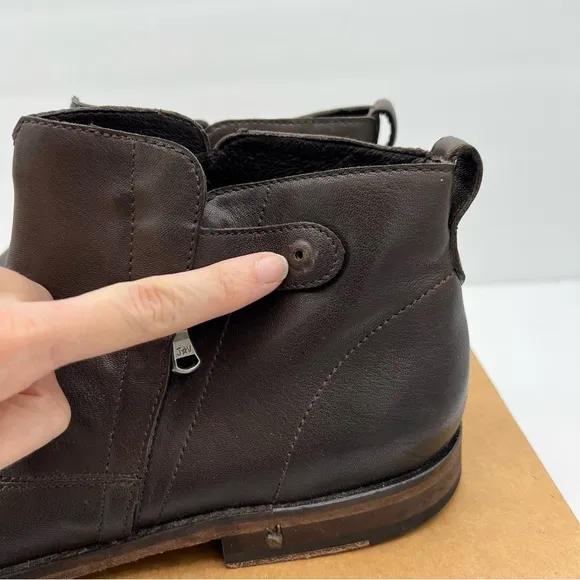 John Varvatos Side Zip Leather Boots