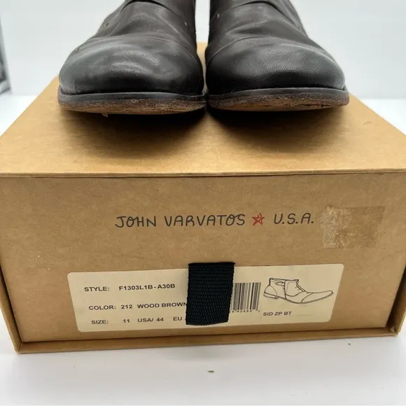 John Varvatos Side Zip Leather Boots