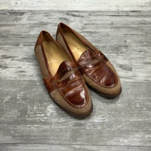 Johnston &amp; Murphy Cellini Tan &amp; Brown Loafers 10.5 M