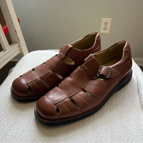 Johnston &amp; Murphy Golson Fisherman Tan Mens Sandals Size 10