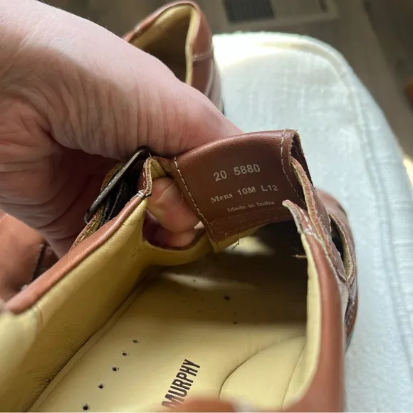 Johnston &amp; Murphy Golson Fisherman Tan Mens Sandals Size 10