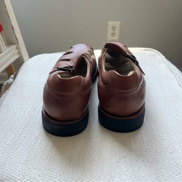 Johnston &amp; Murphy Golson Fisherman Tan Mens Sandals Size 10