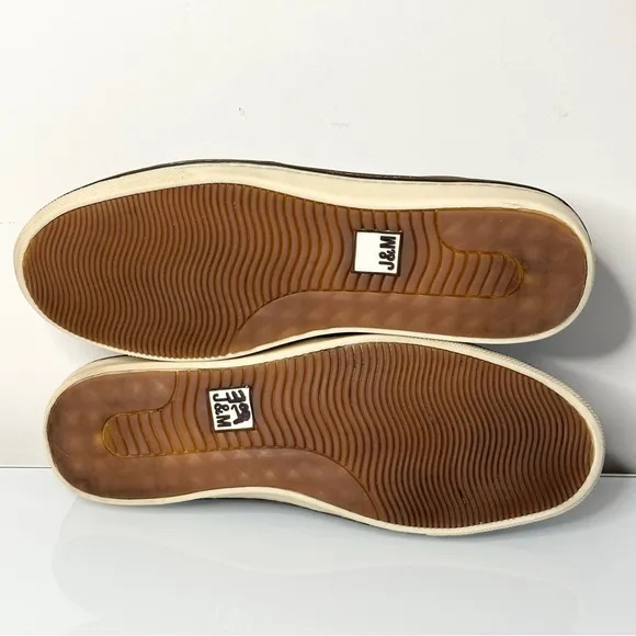 Johnston &amp; Murphy McGuffey Woven Leather Slip-On Loafers 11.5 Tan