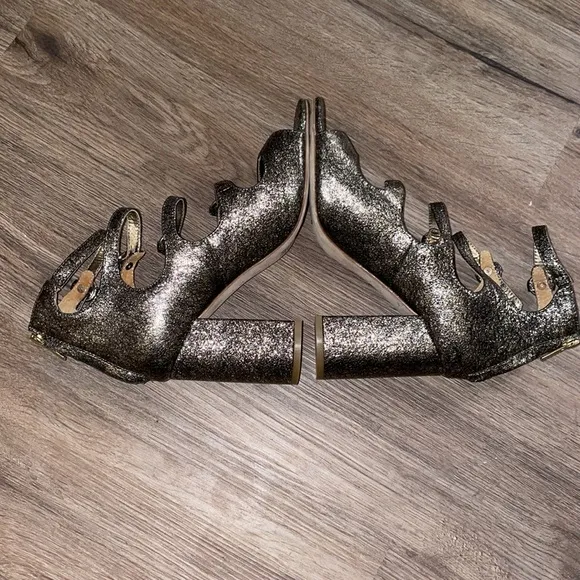 Joie Laina Metallic Leather Heeled Sandals size - 37