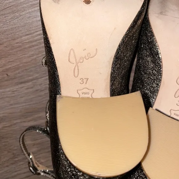 Joie Laina Metallic Leather Heeled Sandals size - 37