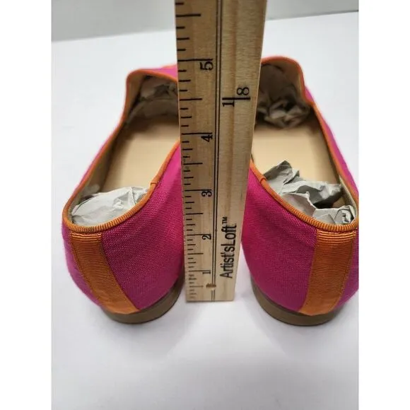 Jon Josef Women Skull Crossbones Pirate Loafers 9.5M Pink Orange Comfort Preepy