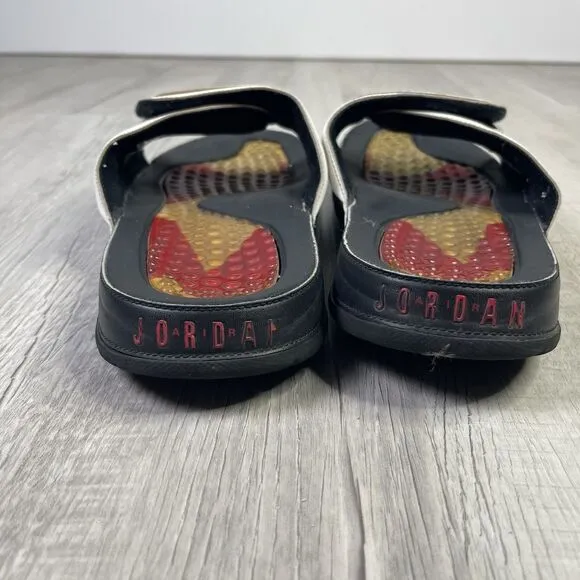Jordan Hydro VI 6 Retro Men's Slides Size 9 Sandal RARE Black Comfy Cozy White F
