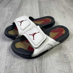 Jordan Hydro VI 6 Retro Men's Slides Size 9 Sandal RARE Black Comfy Cozy White F
