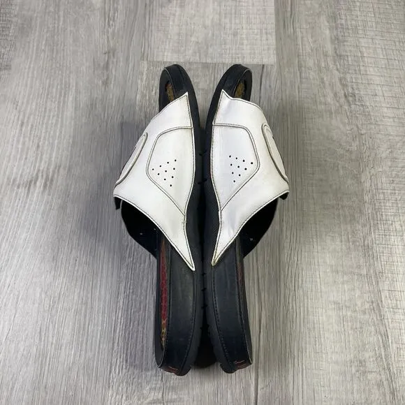 Jordan Hydro VI 6 Retro Men's Slides Size 9 Sandal RARE Black Comfy Cozy White F