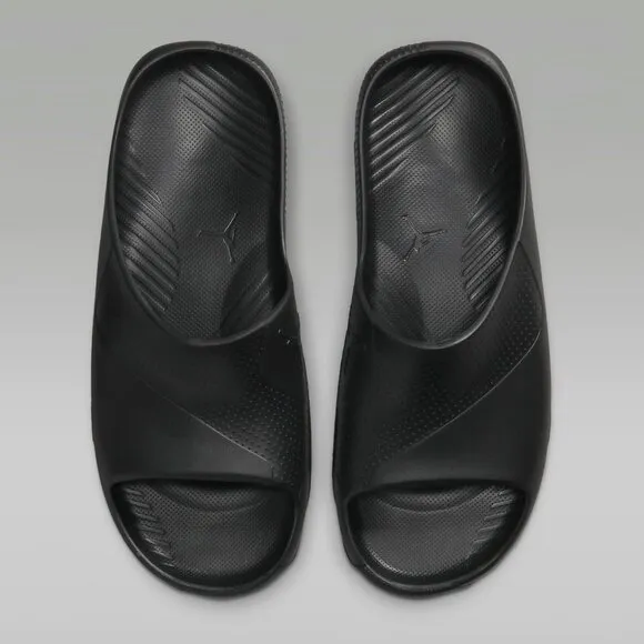 Jordan Post Mens Slide Sandals Game Sport Gym Slip On Triple Black 12