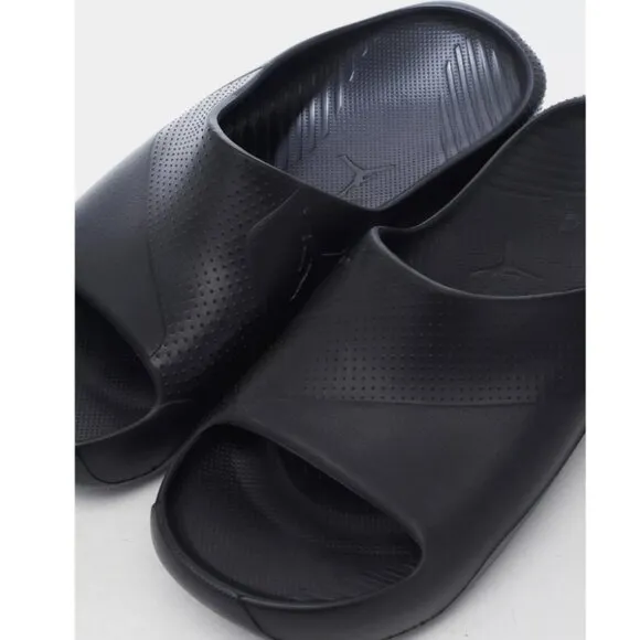 Jordan Post Mens Slide Sandals Game Sport Gym Slip On Triple Black 12
