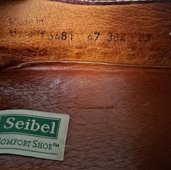 Josef Seibel Loafers Fisherman Shoes Brown Woven Leather Slip On  Men's 12.5