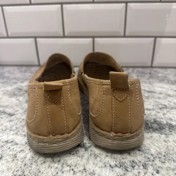 Josef Seibel Sofie Women 41 brown perforated Leather Flats Slip On Shoes US 10.5