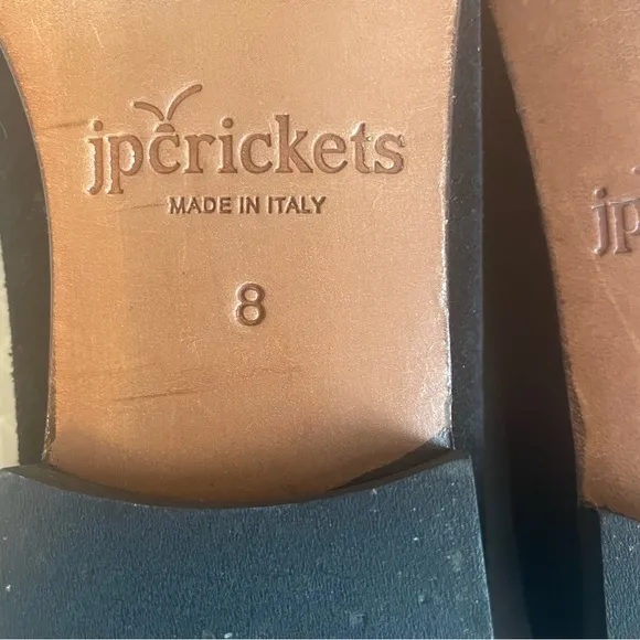 JP Crickets Princeton Suede Smoking Flats 8