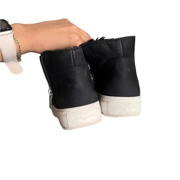 J/Slides Ankle Zipper Sherpa Sneakers Boots Booties