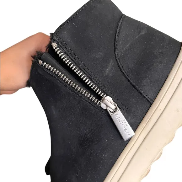 J/Slides Ankle Zipper Sherpa Sneakers Boots Booties
