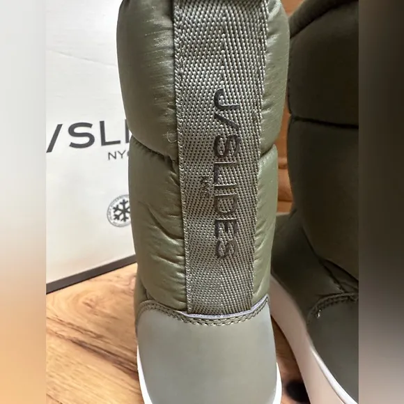 J/Slides NY MICKIE Army Nylon Puff Boot NIB