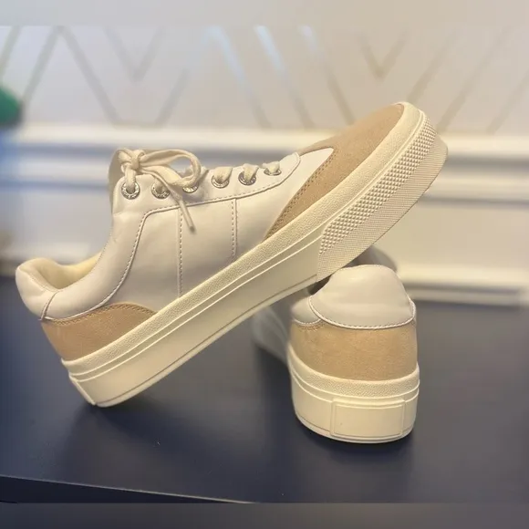 J/SLIDES NYC Gable White Sand Luxe Size 8 Sneakers