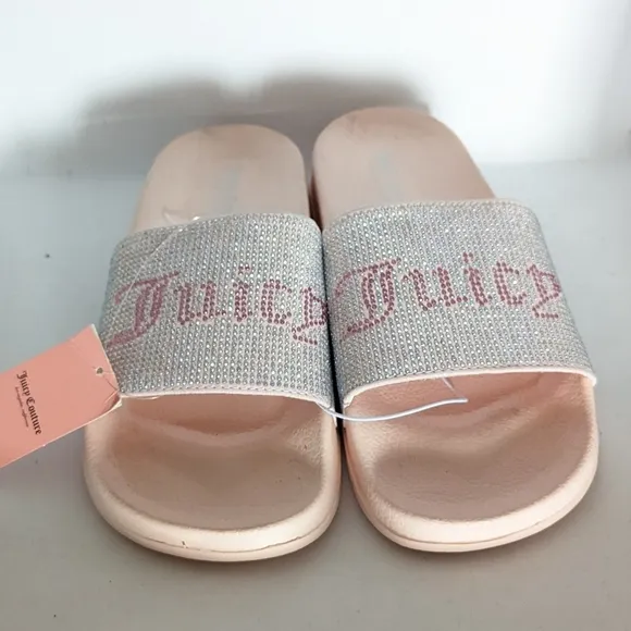 Juicy Couture Pink Wander Slides Size 9