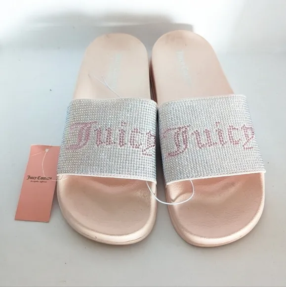 Juicy Couture Pink Wander Slides Size 9