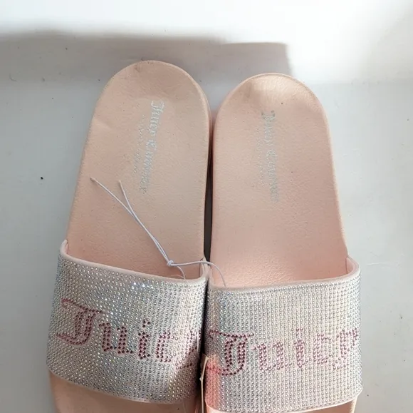 Juicy Couture Pink Wander Slides Size 9
