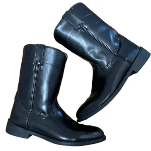 Justin Black Farm &amp; Ranch Roper Cowboy Boots