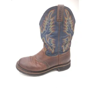 Justin Style 4665 Stampede Western Cowboy Boots Leather  Men's Size 8 D