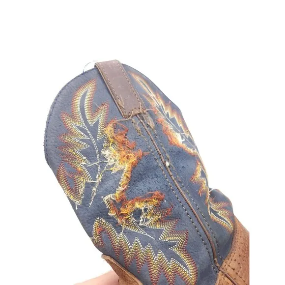 Justin Style 4665 Stampede Western Cowboy Boots Leather  Men's Size 8 D