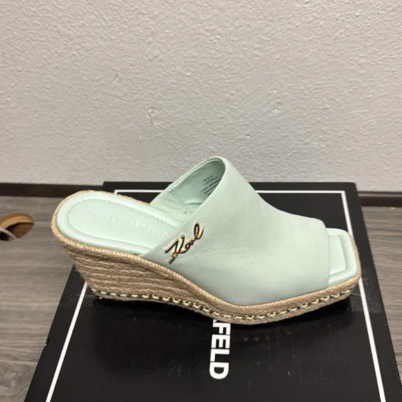 KARL LAGERFELD Paris Corissa Womens Slides Wedge Sandals