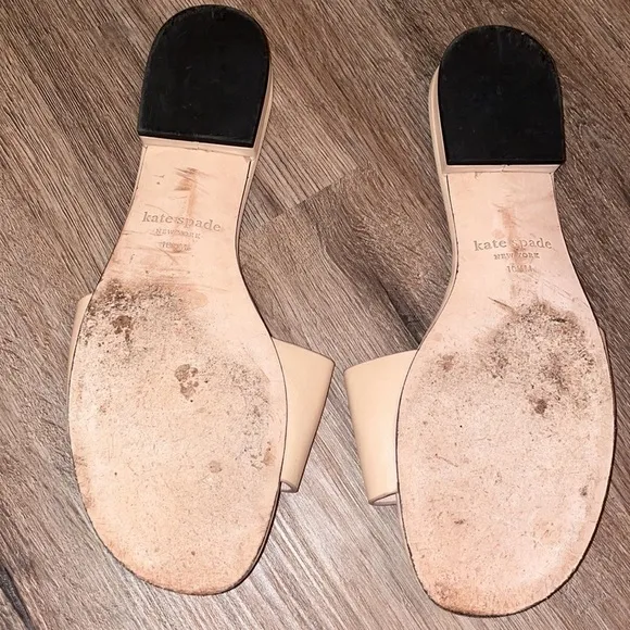 Kate Spade leather slide sandals size - 10