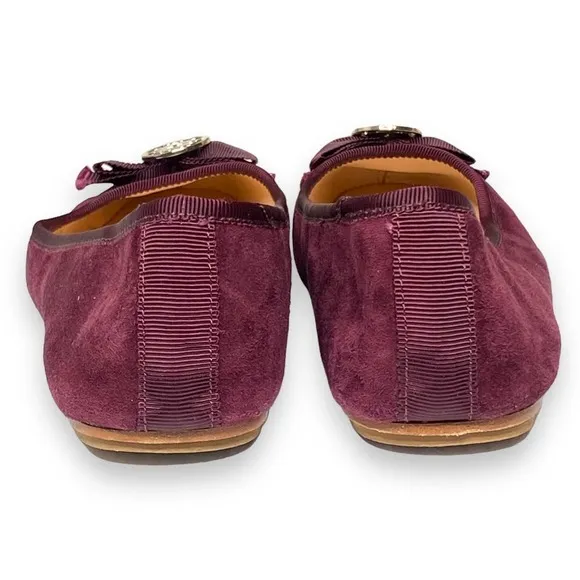 Kate Spade Maroon Fontana Ballerina Flats 6.5 MED