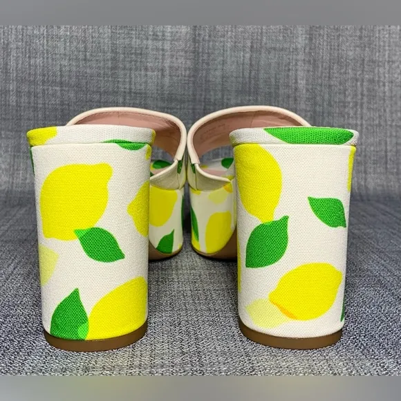 Kate Spade New York Ibiza Platform Mule Sandals Lemon Toss