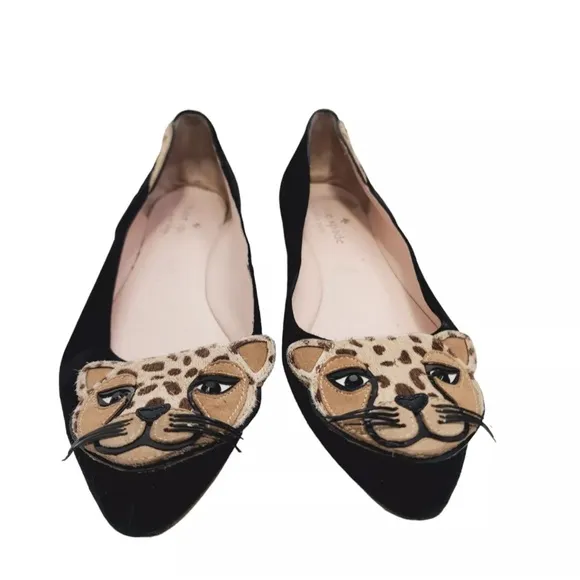 Kate Spade! Suede. Tiger flats!