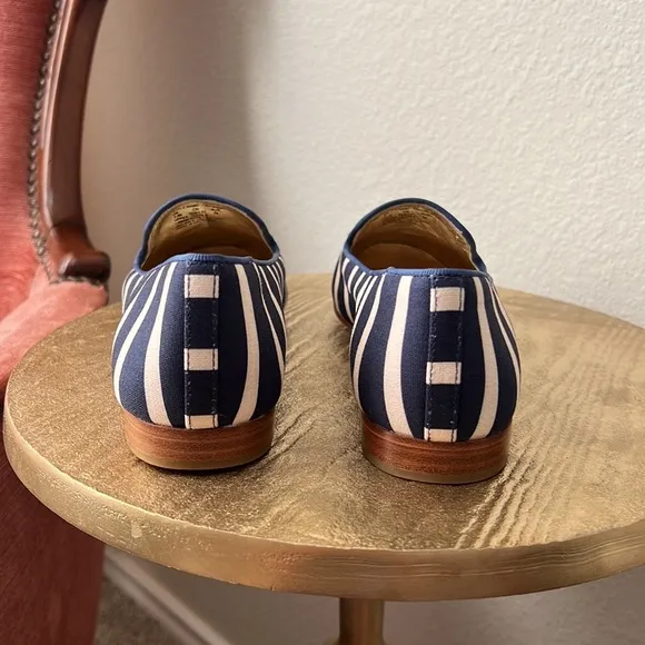 Kate Spade Tia Firework loafers, striped and embellished, size 7.5 womens NWT