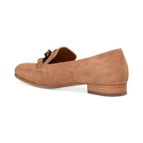 Kate Spade Women Chained Moc Toe Loafers Rowan Size US 5B Toffee Suede