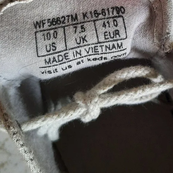 Keds Triumph Mid-Top Wool Sneakers Style# WF56627M- Heather Gray,  Size 10