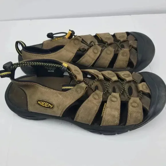 Keen Men's Newport Brown Leather Waterproof Sandals Sz 11.5