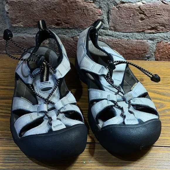 Keen Venice Blue Perforated Leather Sport Sandals Womens 9.5/40