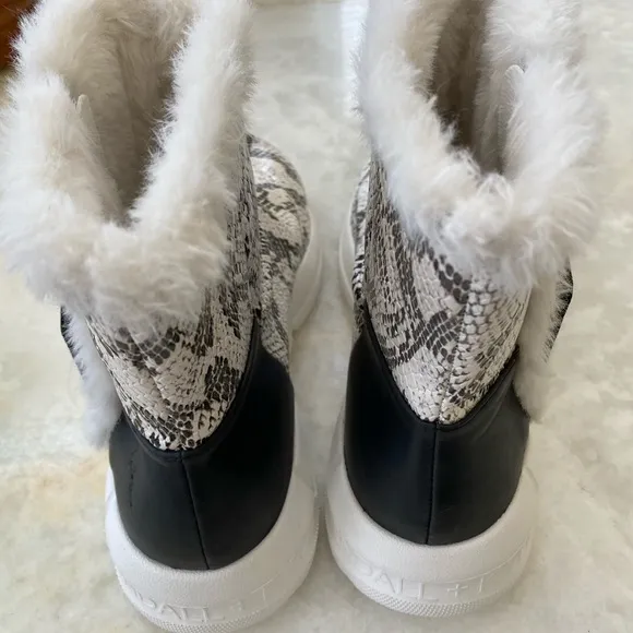 Kendall   Kylie Black and White Boots