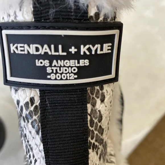 Kendall   Kylie Black and White Boots