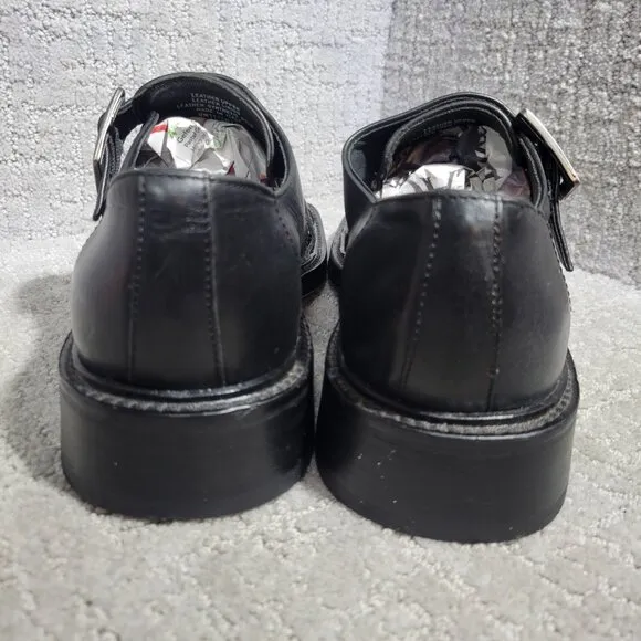 Kenneth Cole Men’s Size 10.5 US Black Leather Fisherman Sandals Made In Italy