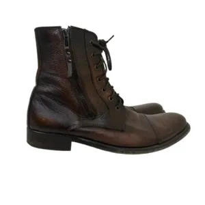 Kenneth Cole Reaction Hitmen Boots Cognac Steampunk Size 10