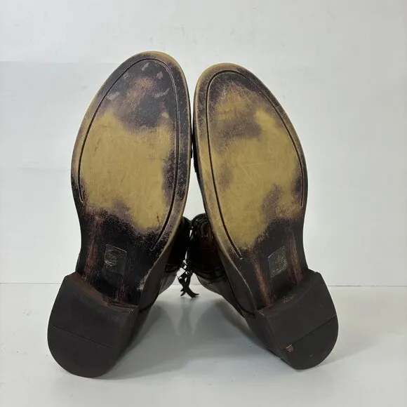 Kenneth Cole Reaction Hitmen Boots Cognac Steampunk Size 10